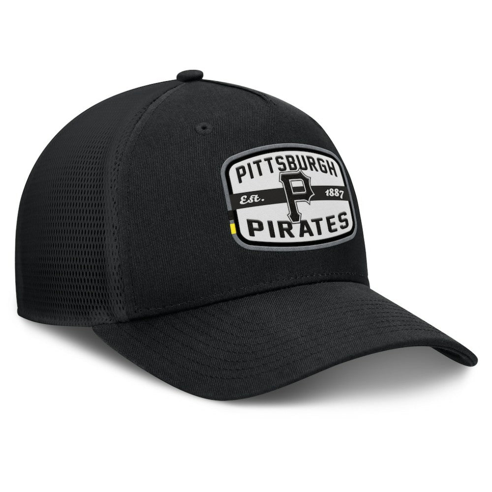 MLB Pittsburgh Pirates Fanatics Team Patch A-Frame Trucker Snapback Hat