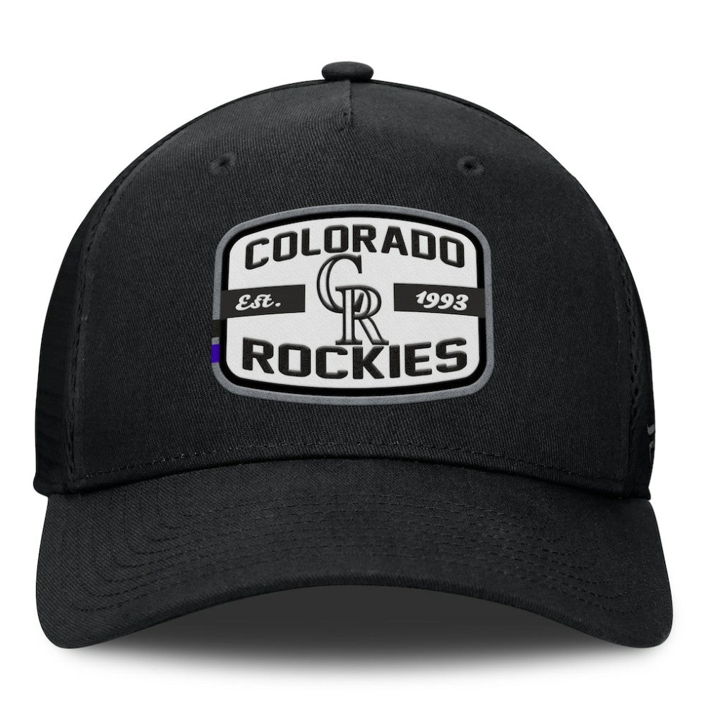 MLB Colorado Rockies Fanatics Team Patch A-Frame Trucker Snapback Hat