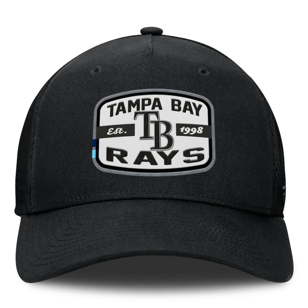 MLB Tampa Bay Rays Fanatics Team Patch A-Frame Trucker Snapback Hat