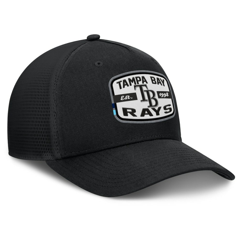 MLB Tampa Bay Rays Fanatics Team Patch A-Frame Trucker Snapback Hat