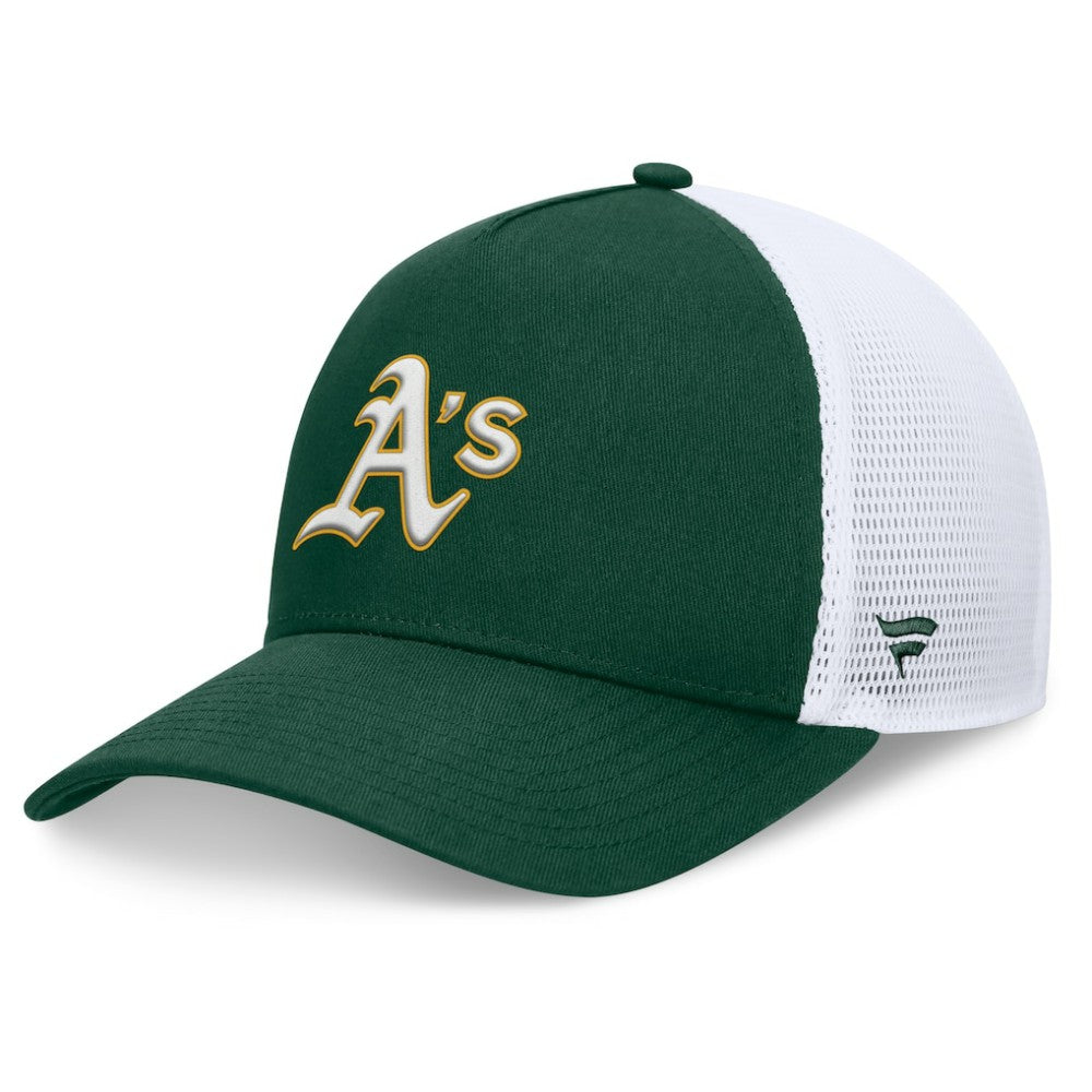 MLB Athletics Fanatics Fundamental A-Frame Adjustable Hat