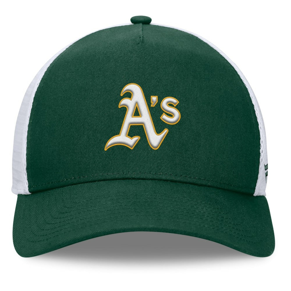 MLB Athletics Fanatics Fundamental A-Frame Adjustable Hat