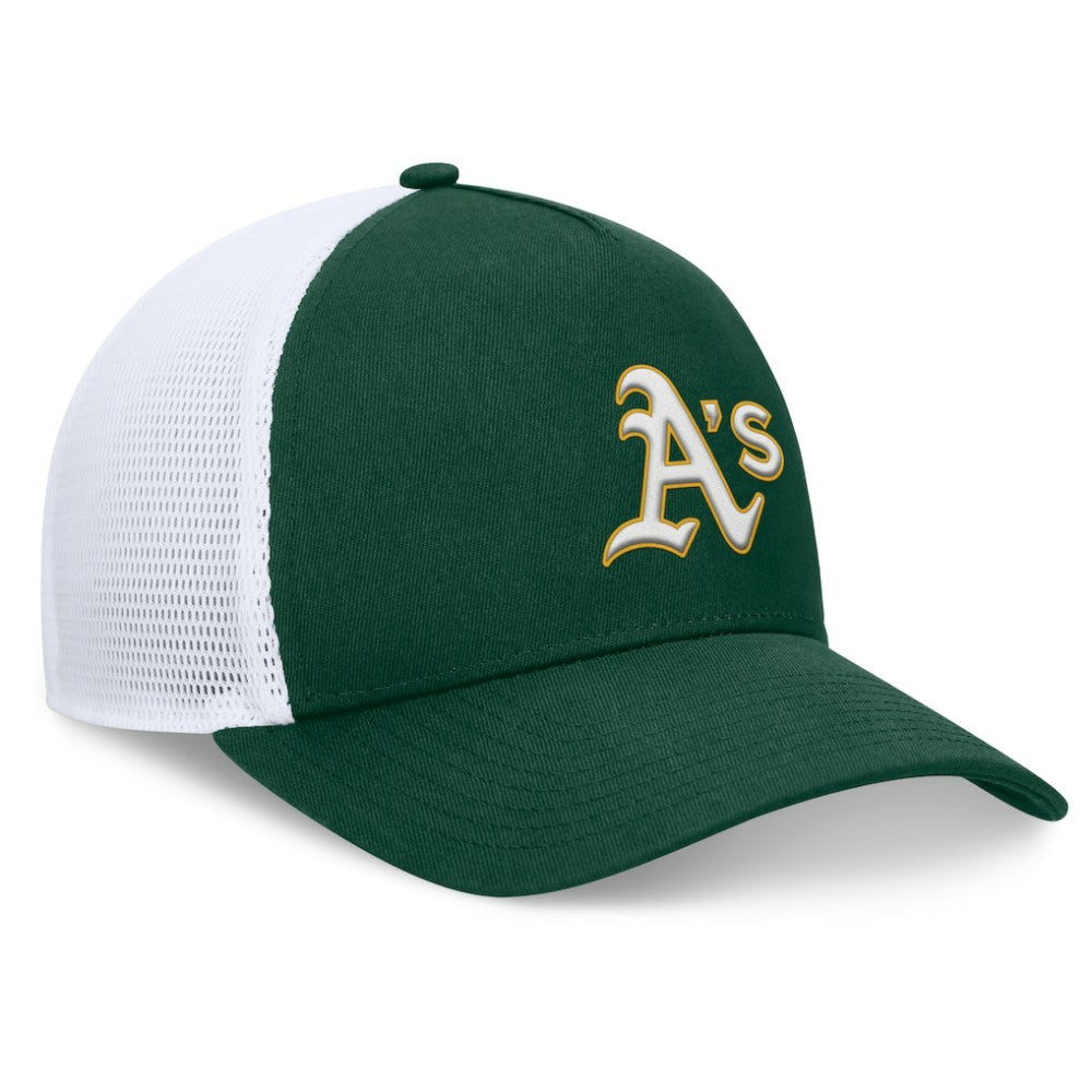MLB Athletics Fanatics Fundamental A-Frame Adjustable Hat