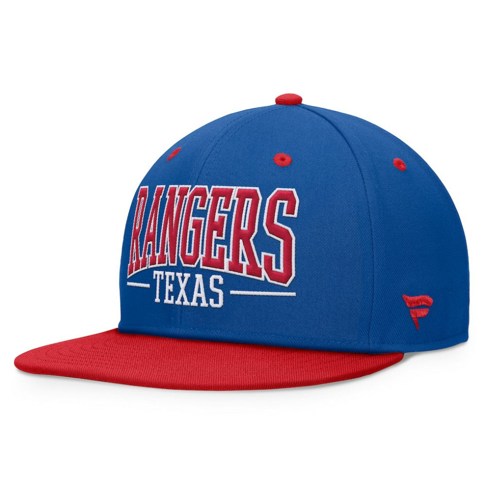MLB Texas Rangers Fanatics Fundamental Bold Snapback Hat