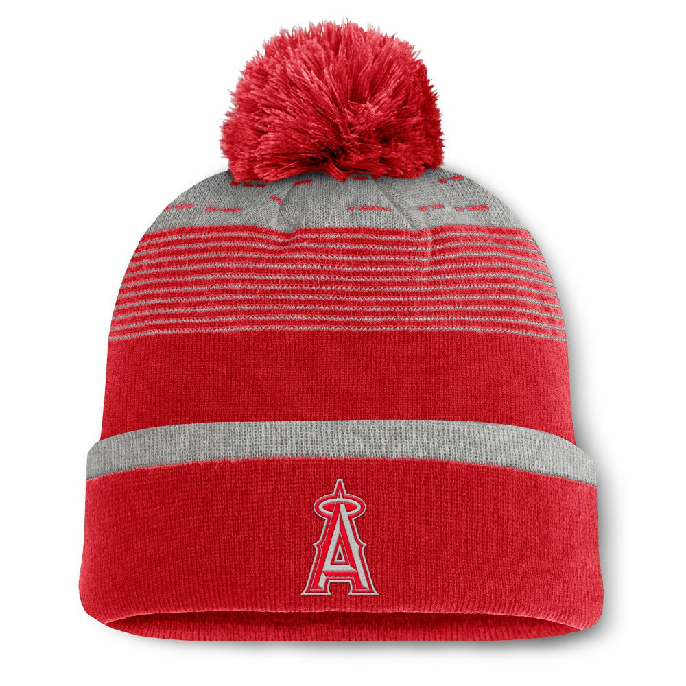 MLB Los Angeles Angels Fanatics Fundamental Gradient Cuffed Knit Hat with Pom
