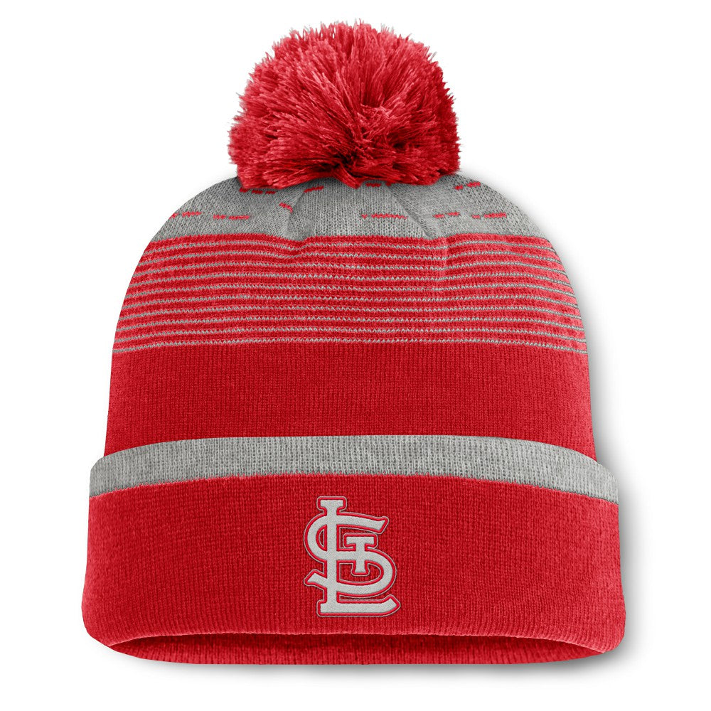 MLB St. Louis Cardinals Fanatics Fundamental Gradient Cuffed Knit Hat with Pom