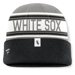 MLB Chicago White Sox Fanatics Fundamental Team Stripe Cuffed Knit Hat