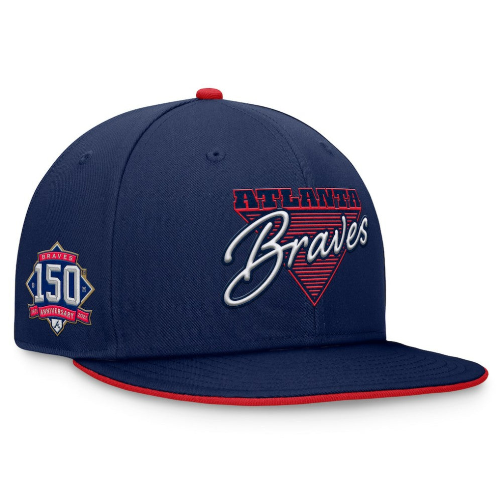 MLB Atlanta Braves Fanatics Fundamental Tri-Script Fitted Hat