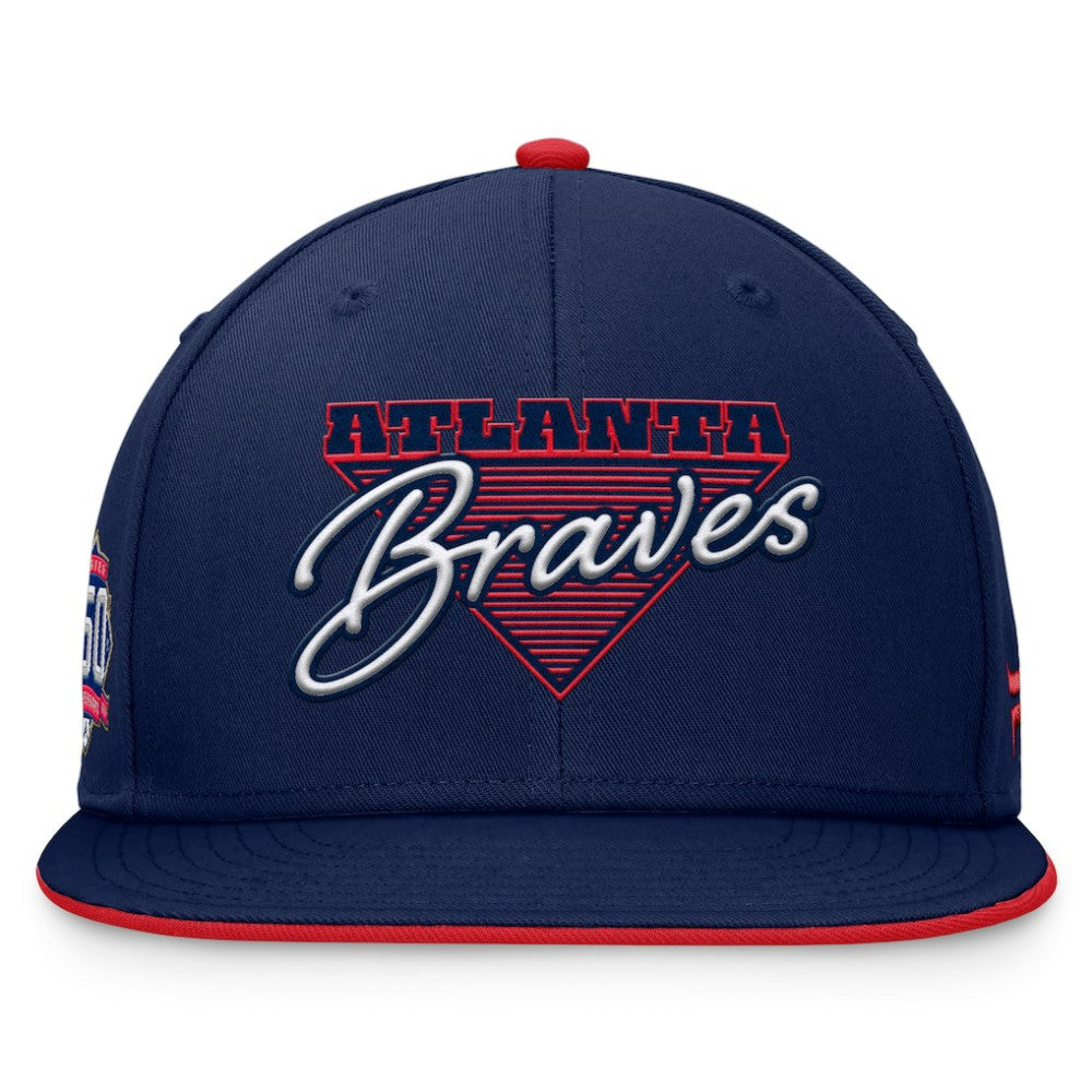 MLB Atlanta Braves Fanatics Fundamental Tri-Script Fitted Hat