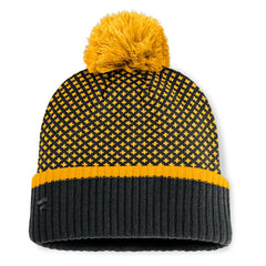 MLB Pittsburgh Pirates Fanatics Women's Fundamental Jacquard Cuffed Knit Hat with Pom