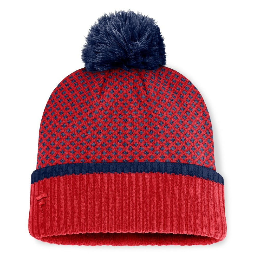 MLB St. Louis Cardinals Fanatics Women's Fundamental Jacquard Cuffed Knit Hat with Pom