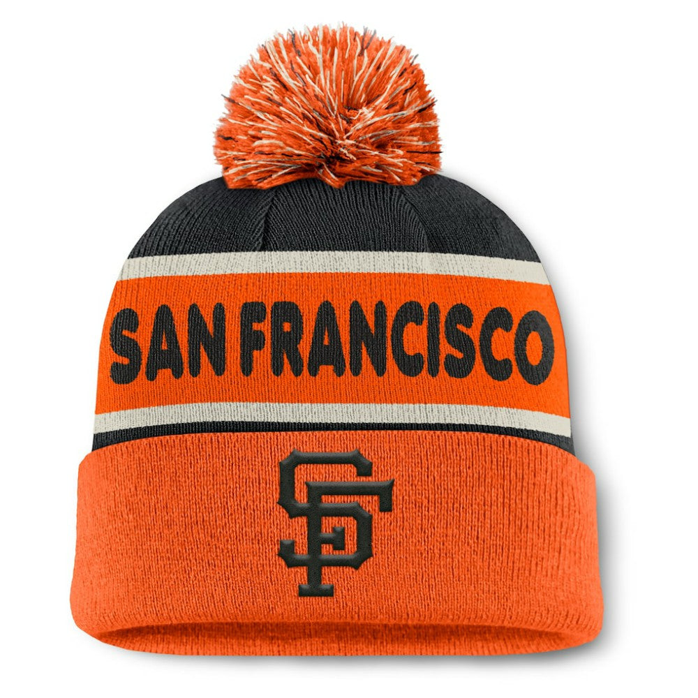 MLB San Francisco Giants Fanatics Heritage Cuffed Knit Hat with Pom