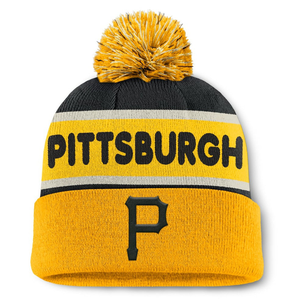 MLB Pittsburgh Pirates Fanatics Heritage Cuffed Knit Hat with Pom