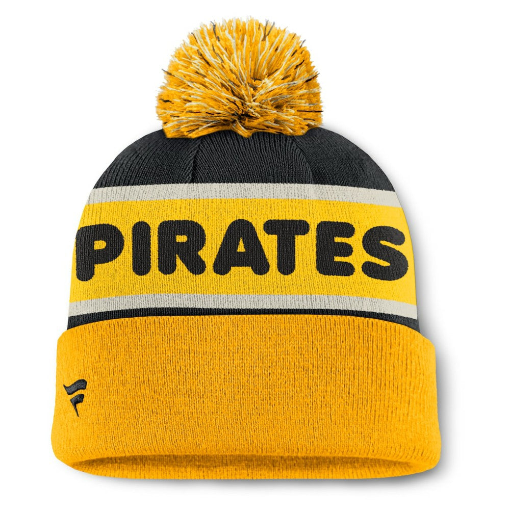 MLB Pittsburgh Pirates Fanatics Heritage Cuffed Knit Hat with Pom