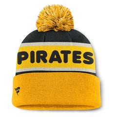 MLB Pittsburgh Pirates Fanatics Heritage Cuffed Knit Hat with Pom