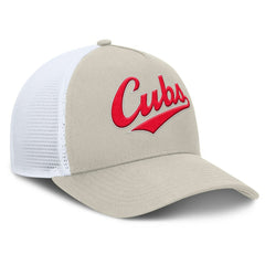 MLB Chicago Cubs Fanatics Heritage Light Khaki A-Frame Adjustable Hat