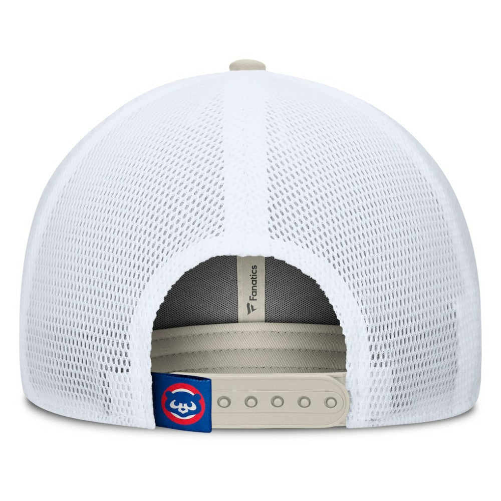 MLB Chicago Cubs Fanatics Heritage Light Khaki A-Frame Adjustable Hat