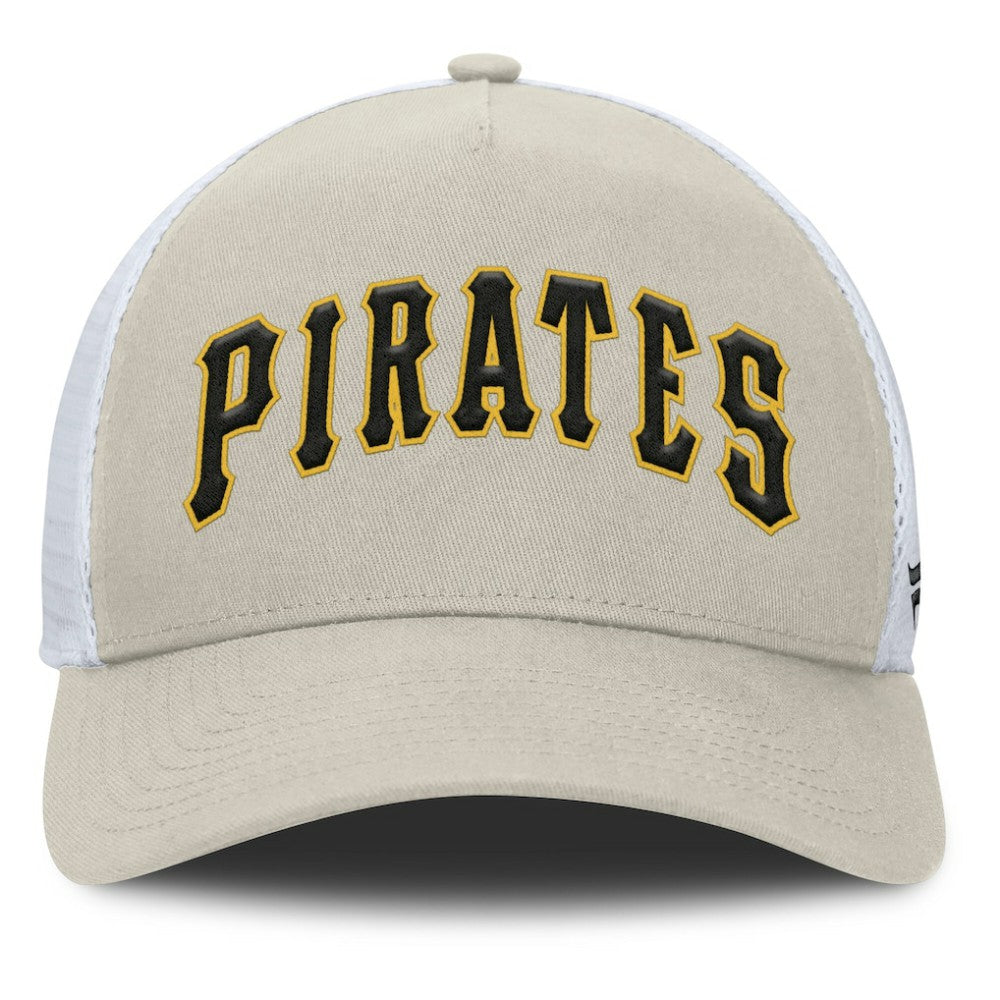 MLB Pittsburgh Pirates Fanatics Heritage Light Khaki A-Frame Adjustable Hat