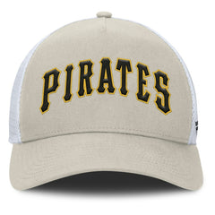 MLB Pittsburgh Pirates Fanatics Heritage Light Khaki A-Frame Adjustable Hat