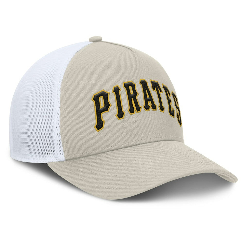 MLB Pittsburgh Pirates Fanatics Heritage Light Khaki A-Frame Adjustable Hat