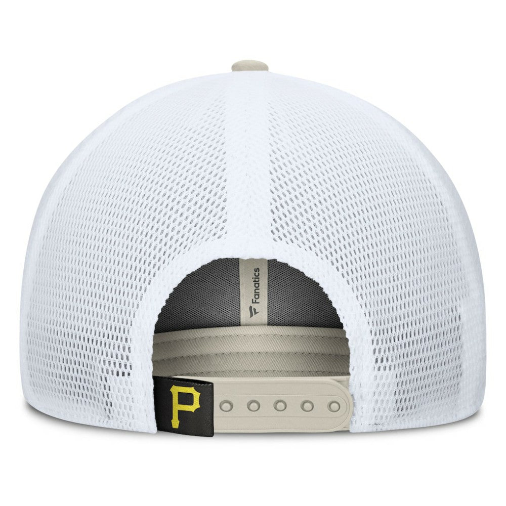 MLB Pittsburgh Pirates Fanatics Heritage Light Khaki A-Frame Adjustable Hat
