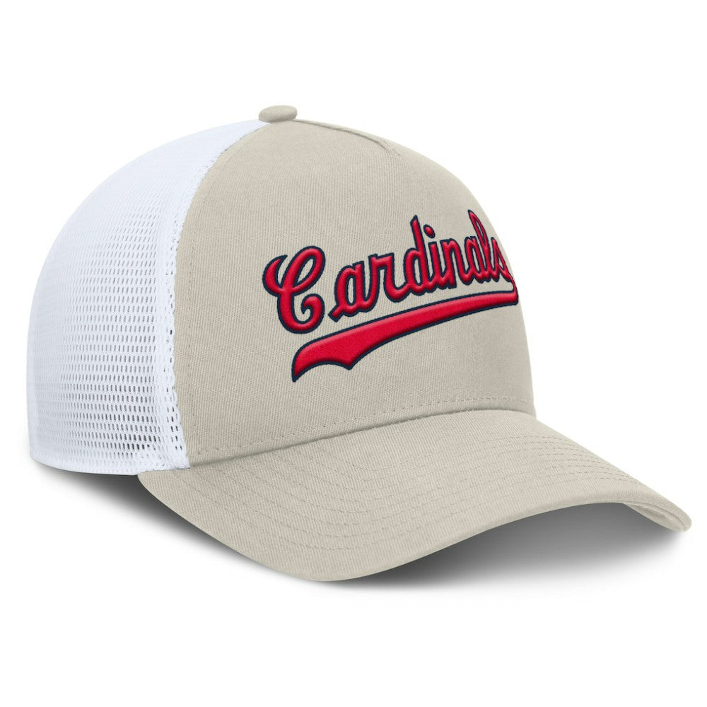 MLB St. Louis Cardinals Fanatics Heritage Light Khaki A-Frame Adjustable Hat