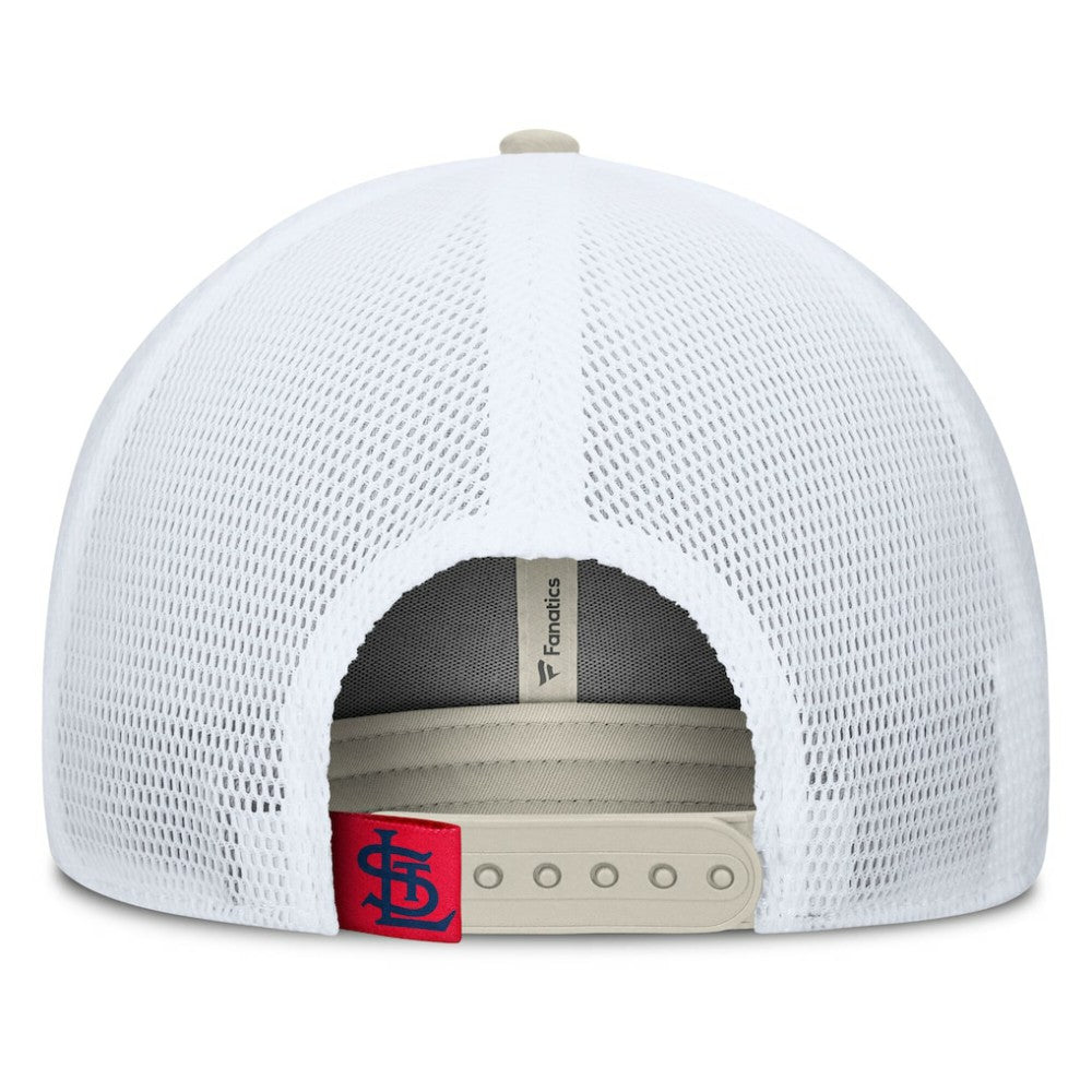 MLB St. Louis Cardinals Fanatics Heritage Light Khaki A-Frame Adjustable Hat