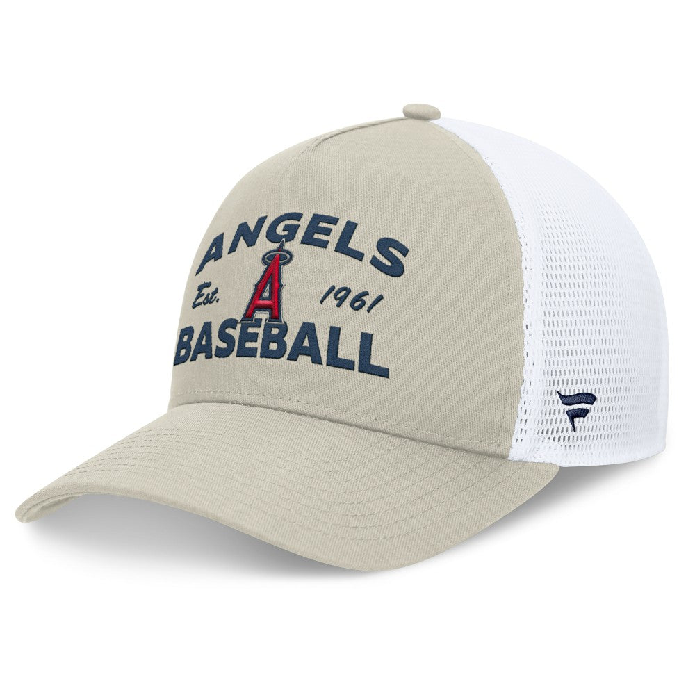 MLB Los Angeles Angels Fanatics A-Frame Trucker Adjustable Hat