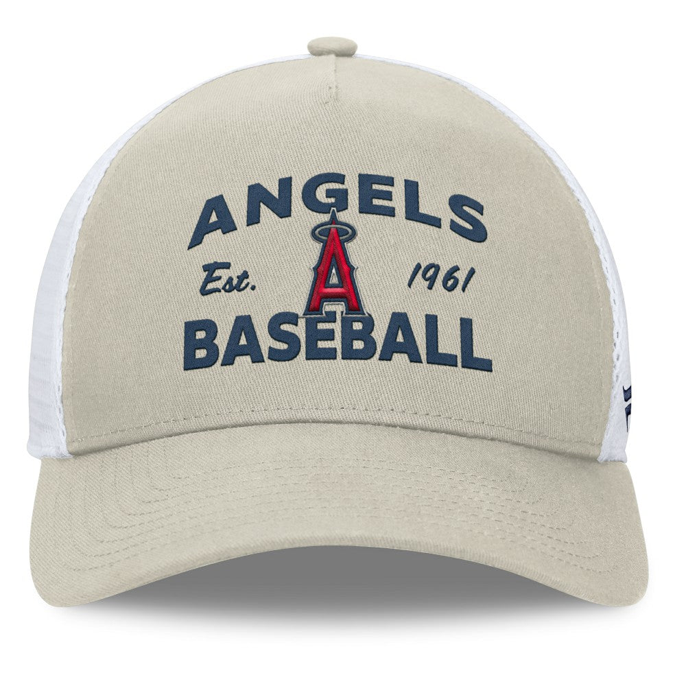MLB Los Angeles Angels Fanatics A-Frame Trucker Adjustable Hat
