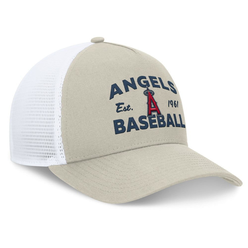 MLB Los Angeles Angels Fanatics A-Frame Trucker Adjustable Hat