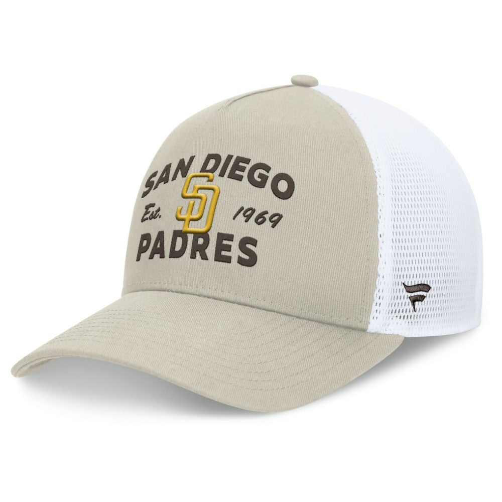 MLB San Diego Padres Fanatics A-Frame Trucker Adjustable Hat