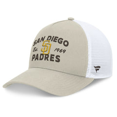MLB San Diego Padres Fanatics A-Frame Trucker Adjustable Hat