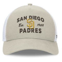 MLB San Diego Padres Fanatics A-Frame Trucker Adjustable Hat