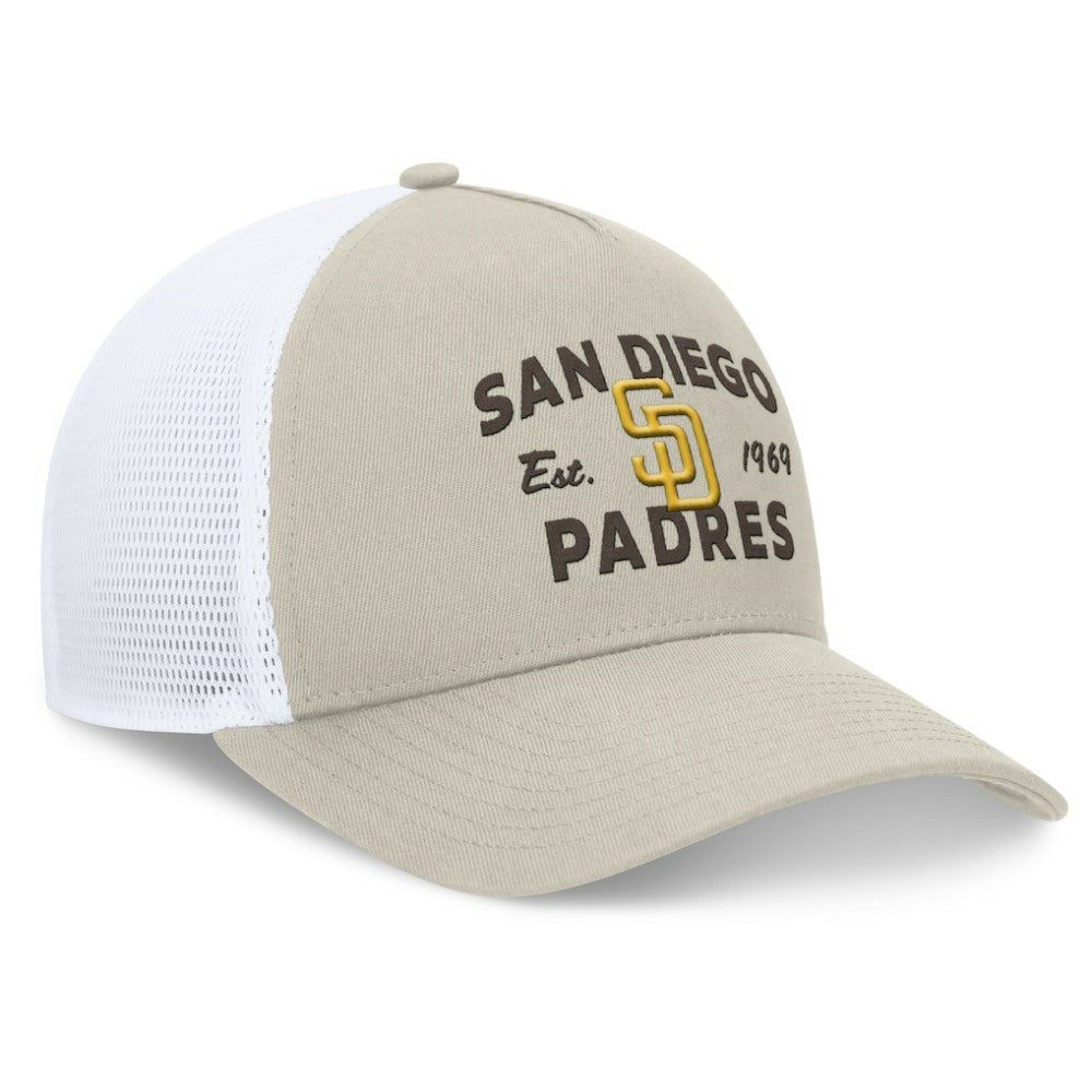 MLB San Diego Padres Fanatics A-Frame Trucker Adjustable Hat