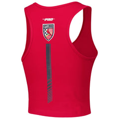 MLB St. Louis Cardinals Pro Standard Women's Fast Lane Fitted Tri-Blend Cropped Tank Top