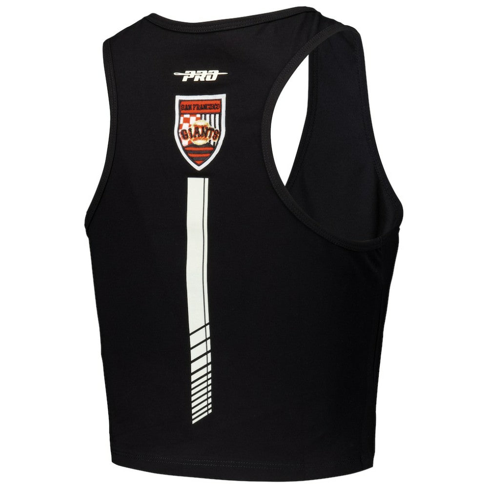 MLB San Francisco Giants Pro Standard Women's Fast Lane Fitted Tri-Blend Cropped Tank Top