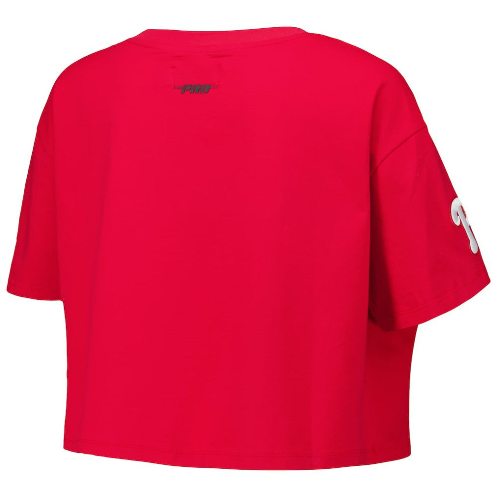 MLB Philadelphia Phillies Pro Standard Women's Made To Play Boxy Cropped T-Shirt