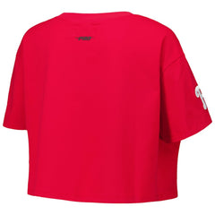 MLB Philadelphia Phillies Pro Standard Women's Made To Play Boxy Cropped T-Shirt
