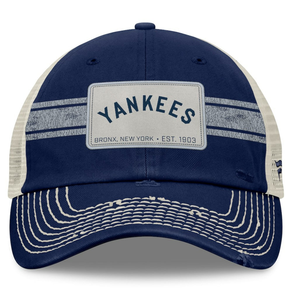 MLB New York Yankees Fanatics  Heritage Stripe Trucker Adjustable Hat