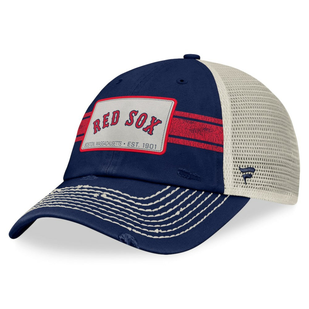 MLB Boston Red Sox Fanatics  Heritage Stripe Trucker Adjustable Hat