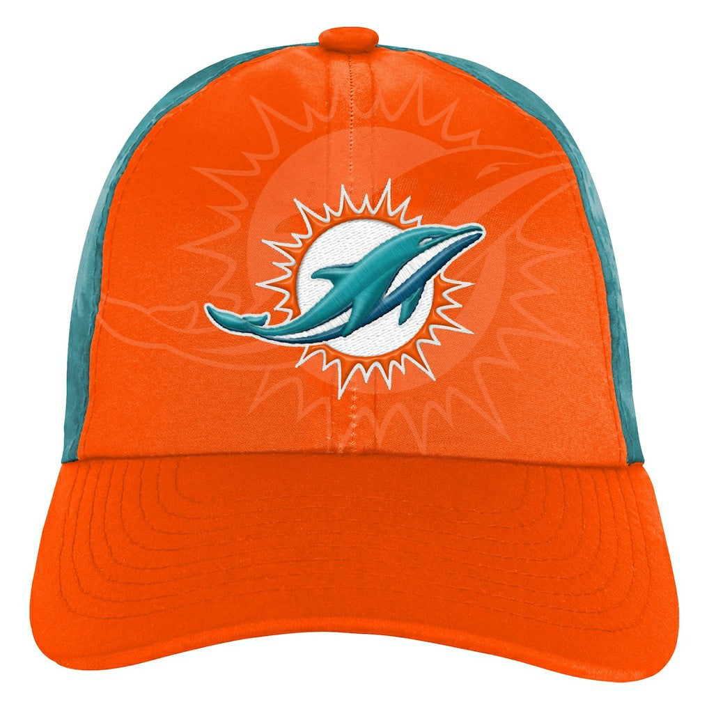 Youth Combine Two-Tone Adjustable Hat - Miami Dolphins