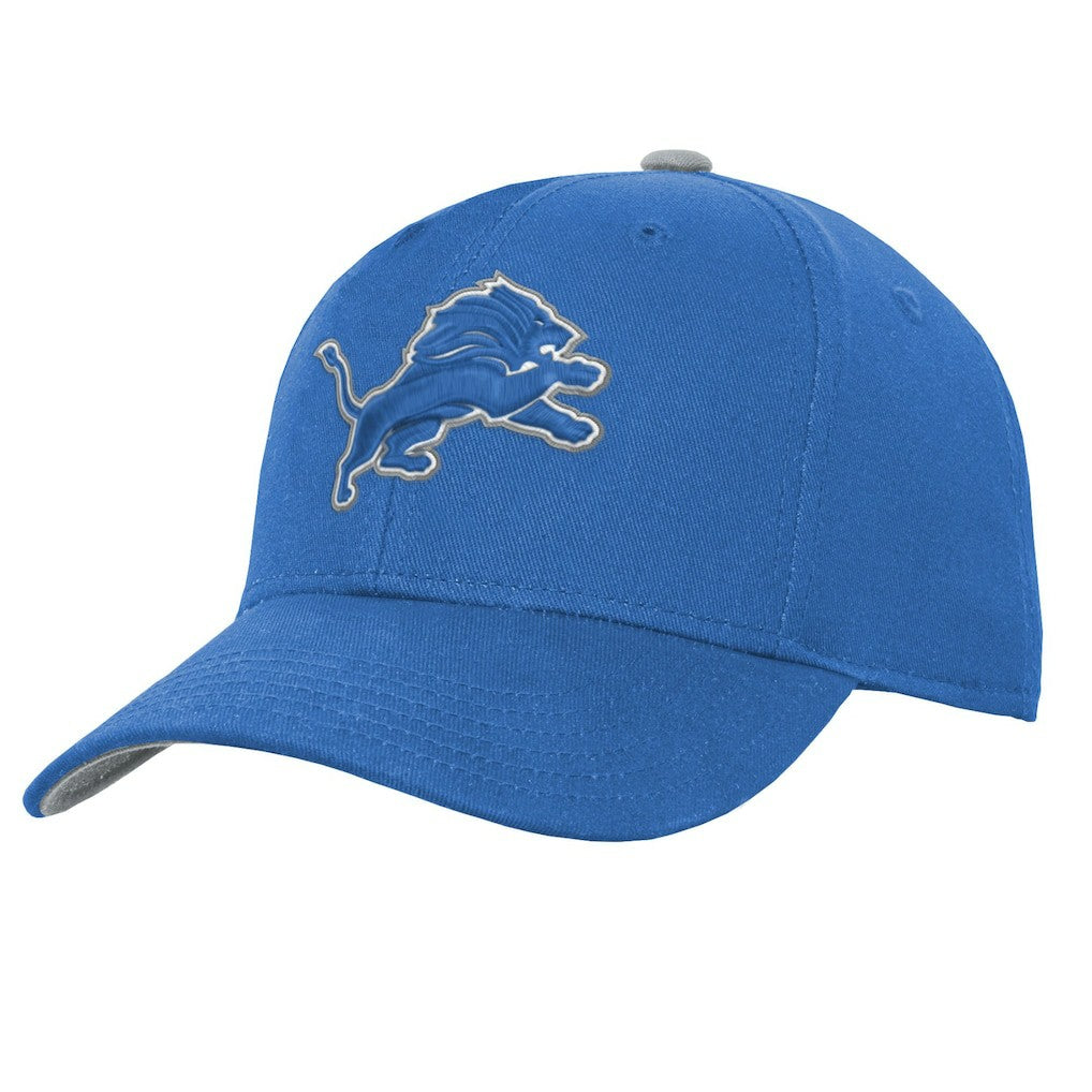 Youth Team Pre-Curved Adjustable Hat - Detroit Lions