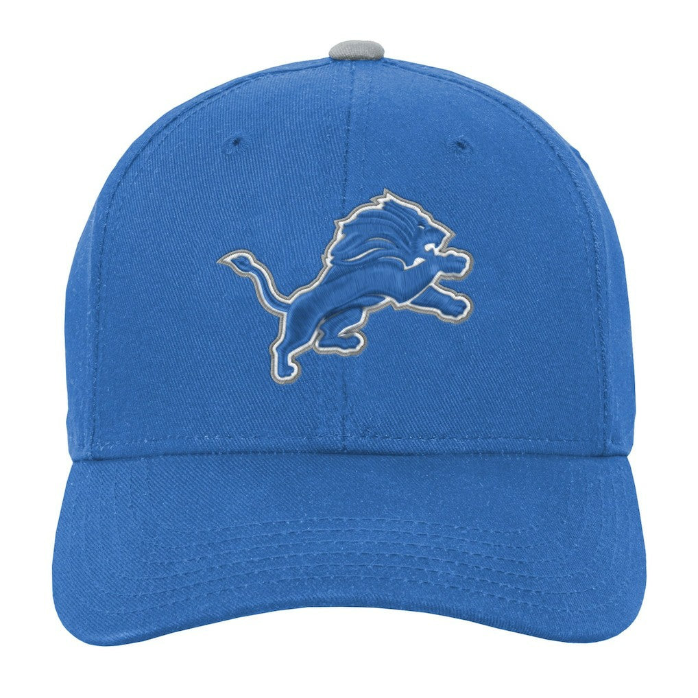 Youth Team Pre-Curved Adjustable Hat - Detroit Lions