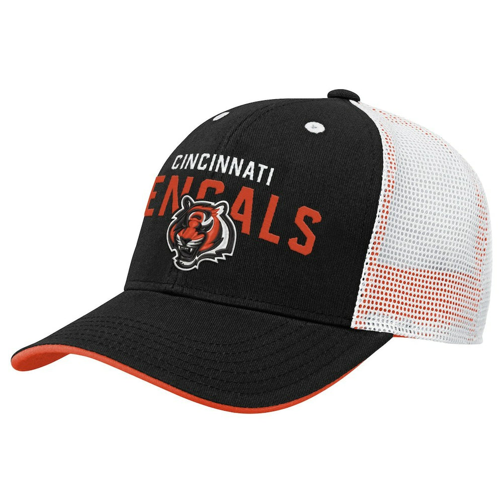 Youth Core Lockup Trucker Adjustable Hat - Cincinnati Bengals