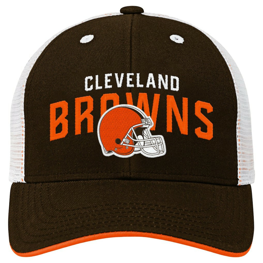 Youth Core Lockup Trucker Adjustable Hat - Cleveland Browns