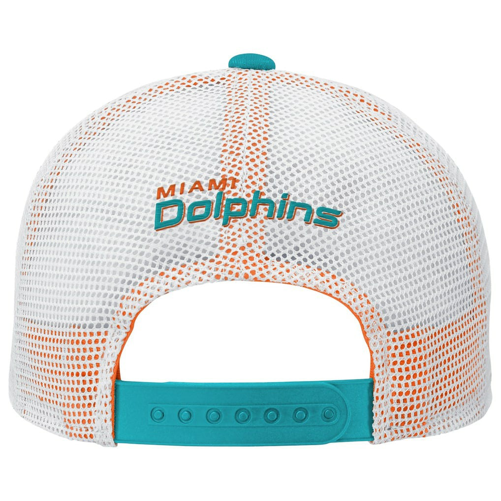 Youth Core Lockup Trucker Adjustable Hat - Miami Dolphins