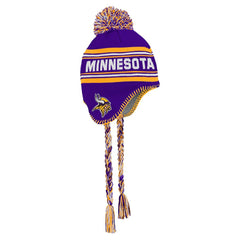 Youth Jacquard Tassel Knit Hat with Pom - Minnesota Vikings