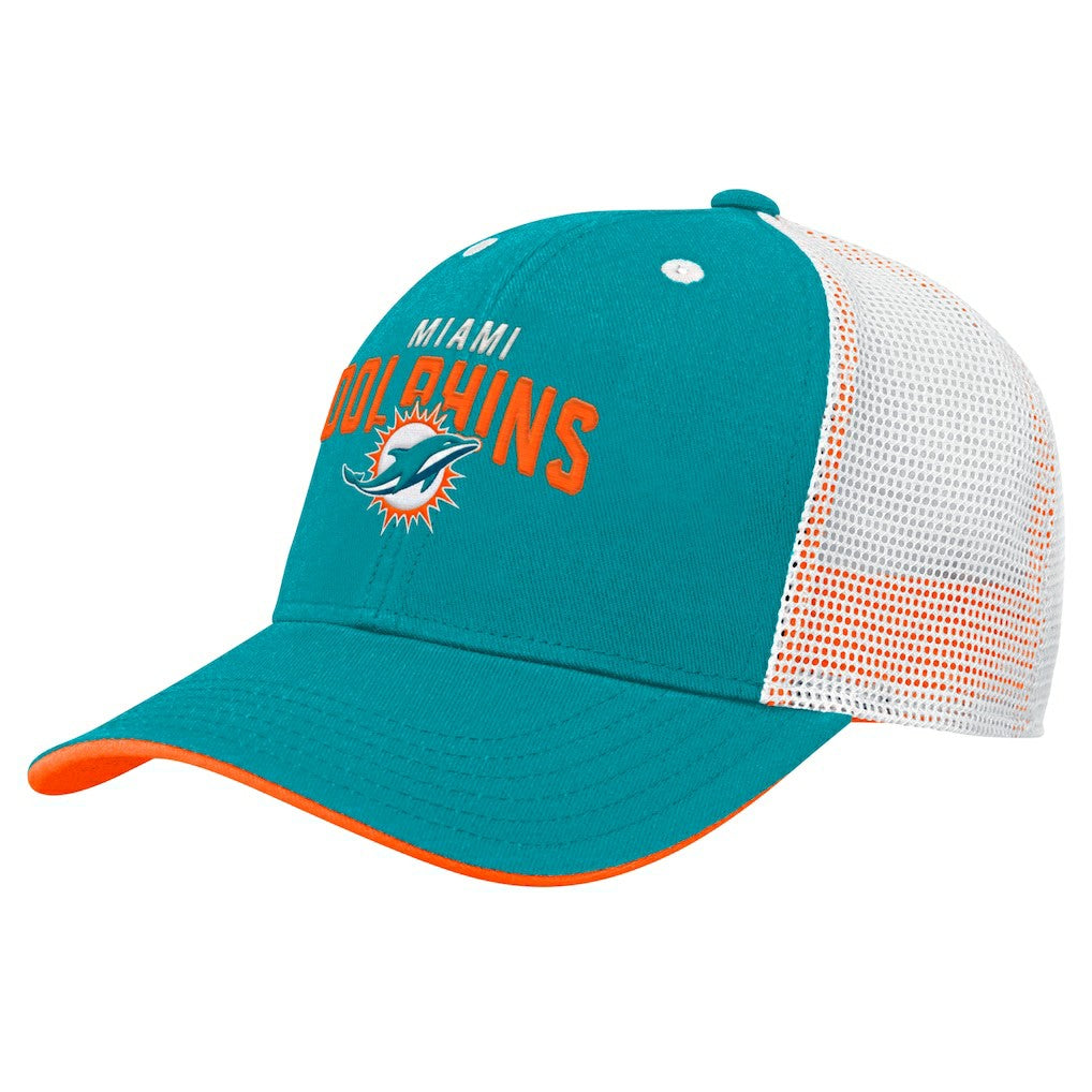 Preschool Core Lockup Trucker Adjustable hat - Miami Dolphins