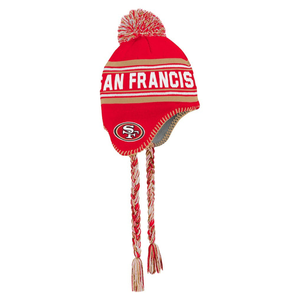Preschool Jacquard Tassel Knit Hat with Pom - San Francisco 49ers