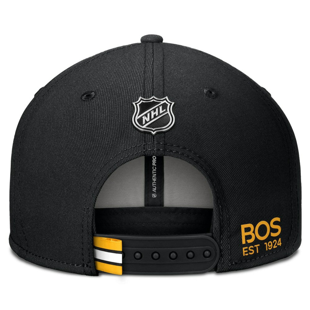 NHL Black Boston Bruins Fanatics Authentic Pro Prime Snapback Hat